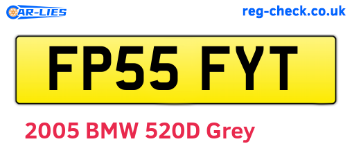 FP55FYT are the vehicle registration plates.