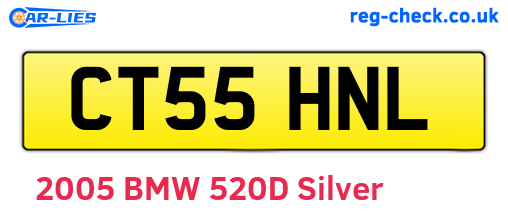 CT55HNL are the vehicle registration plates.