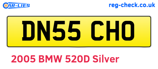 DN55CHO are the vehicle registration plates.