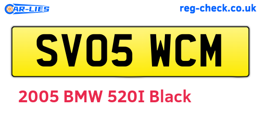 SV05WCM are the vehicle registration plates.