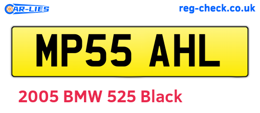 MP55AHL are the vehicle registration plates.
