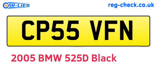 CP55VFN are the vehicle registration plates.