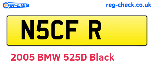 N5CFR are the vehicle registration plates.