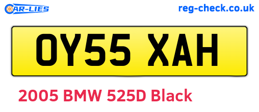 OY55XAH are the vehicle registration plates.