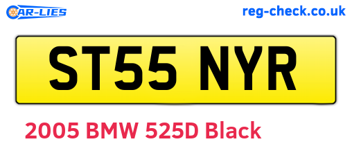 ST55NYR are the vehicle registration plates.