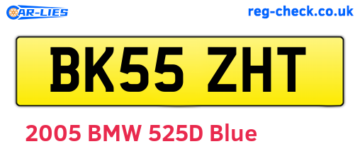 BK55ZHT are the vehicle registration plates.