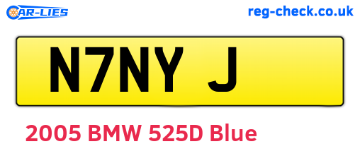 N7NYJ are the vehicle registration plates.