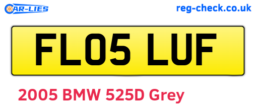 FL05LUF are the vehicle registration plates.