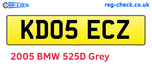 KD05ECZ are the vehicle registration plates.