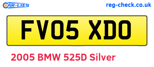FV05XDO are the vehicle registration plates.