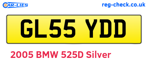 GL55YDD are the vehicle registration plates.