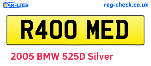 R400MED are the vehicle registration plates.