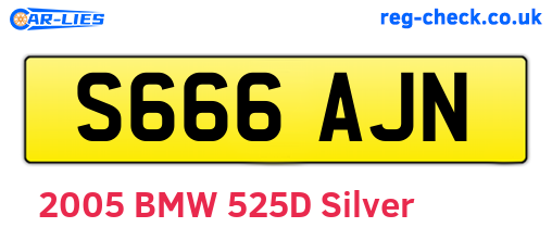 S666AJN are the vehicle registration plates.