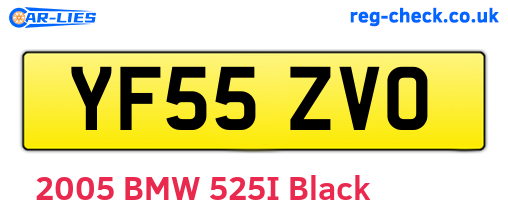 YF55ZVO are the vehicle registration plates.