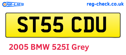ST55CDU are the vehicle registration plates.