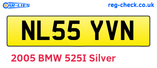 NL55YVN are the vehicle registration plates.