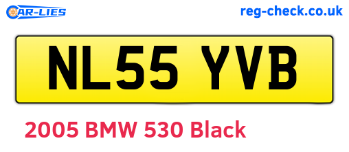 NL55YVB are the vehicle registration plates.