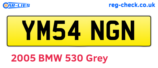 YM54NGN are the vehicle registration plates.