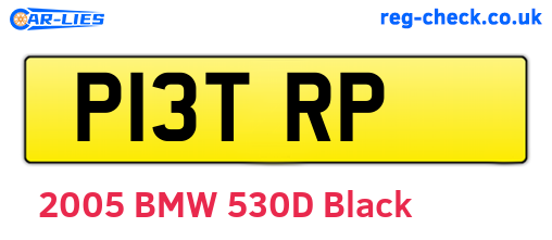 P13TRP are the vehicle registration plates.