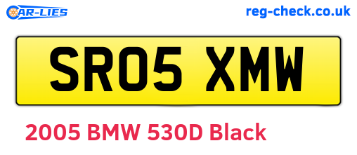 SR05XMW are the vehicle registration plates.