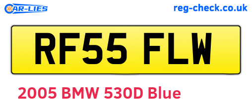 RF55FLW are the vehicle registration plates.