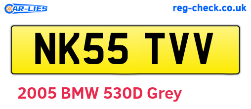 NK55TVV are the vehicle registration plates.