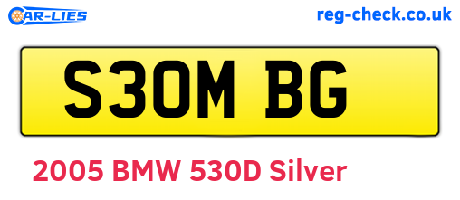 S30MBG are the vehicle registration plates.
