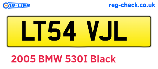 LT54VJL are the vehicle registration plates.