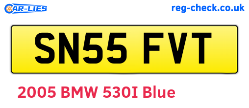 SN55FVT are the vehicle registration plates.