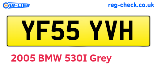 YF55YVH are the vehicle registration plates.