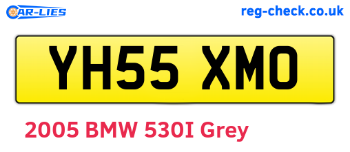 YH55XMO are the vehicle registration plates.