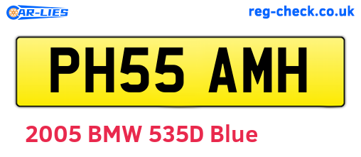 PH55AMH are the vehicle registration plates.