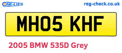 MH05KHF are the vehicle registration plates.