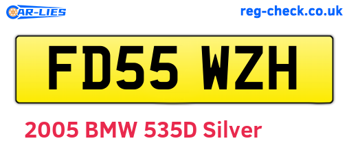FD55WZH are the vehicle registration plates.