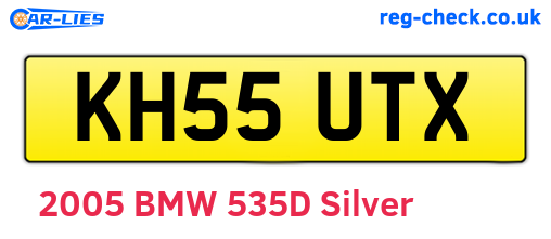 KH55UTX are the vehicle registration plates.