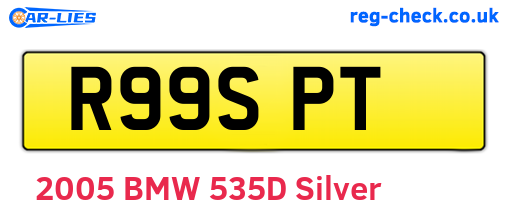 R99SPT are the vehicle registration plates.