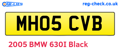 MH05CVB are the vehicle registration plates.