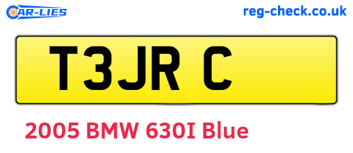 T3JRC are the vehicle registration plates.