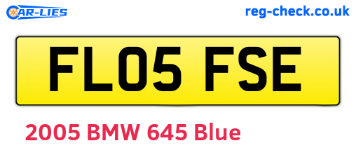 FL05FSE are the vehicle registration plates.