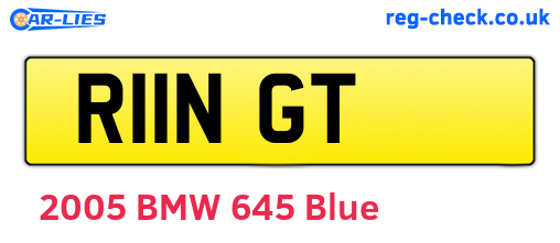 R11NGT are the vehicle registration plates.