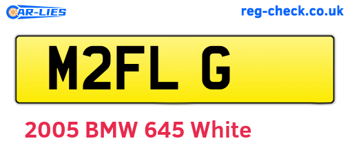 M2FLG are the vehicle registration plates.