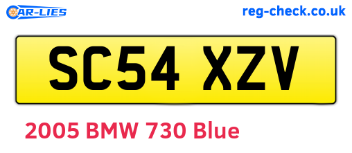 SC54XZV are the vehicle registration plates.