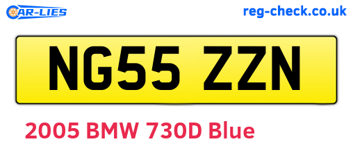 NG55ZZN are the vehicle registration plates.