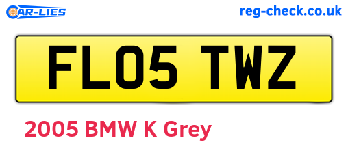 FL05TWZ are the vehicle registration plates.