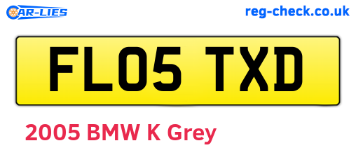 FL05TXD are the vehicle registration plates.