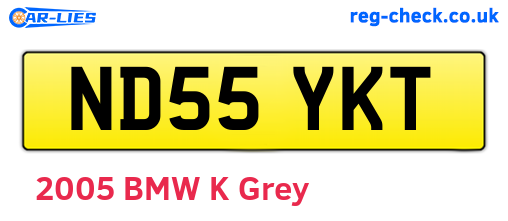 ND55YKT are the vehicle registration plates.