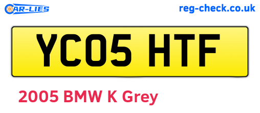 YC05HTF are the vehicle registration plates.