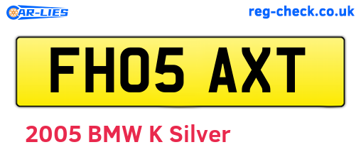 FH05AXT are the vehicle registration plates.