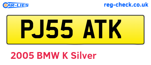 PJ55ATK are the vehicle registration plates.