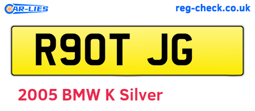 R90TJG are the vehicle registration plates.